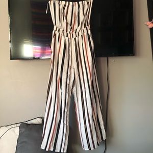 Strapless jumpsuit dress